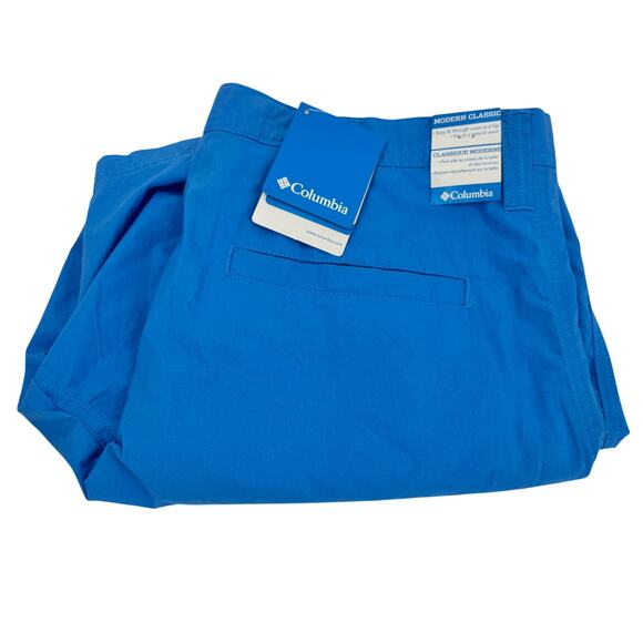 Columbia Shorts Mens 38 (38x8 ACTUAL) Washed Out Modern Classic Coastal Blue NEW - Picture 1 of 11